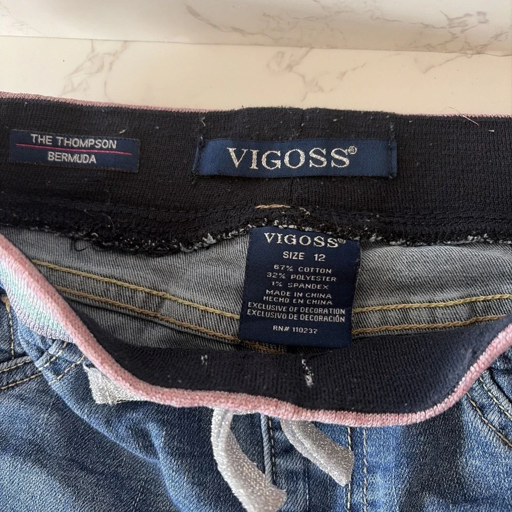 VIGOSS BERMUDA SHORTS THE THOMPSON GIRLS‎ PULL ON SHORTS SIZE LG 12  SUMMER
